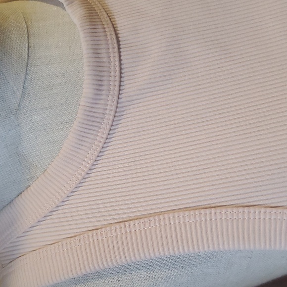 H&M DIVIDED |Ribbed Crop Racerback Tank L Pink - Picture 2 of 6